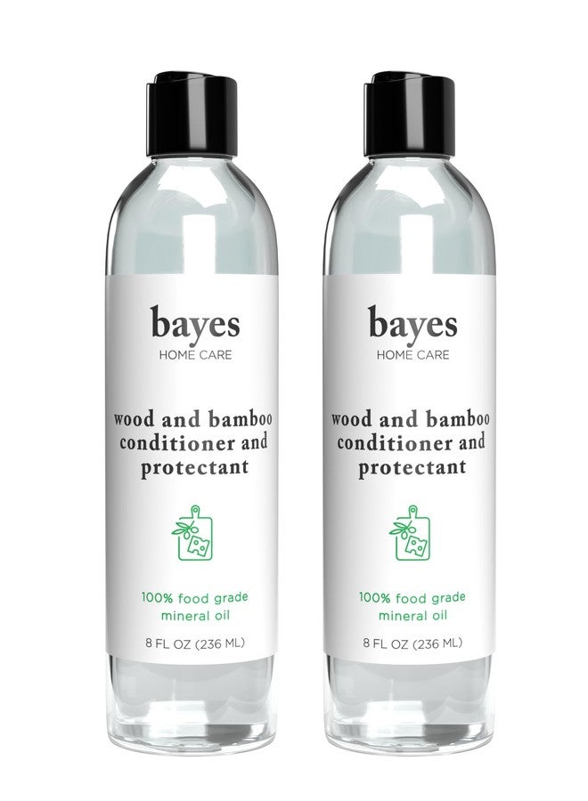 Bayes Food Grade Mineral Oil for Cutting Board - Mineral Oil Food Grade for Bamboo, Teak & Wood Conditioner and Protectant - Cutting Board Oil Food Grade Formula - Wood Oil for Cutting Board - 8 oz - Image 1
